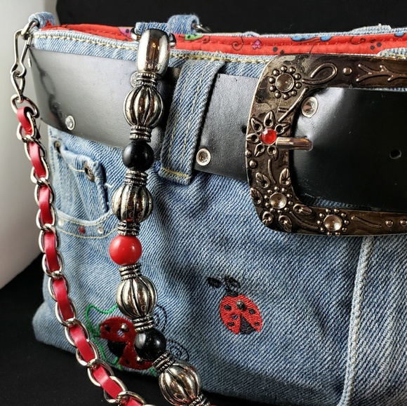 Ladybug Trade Jean's Bag Purse - Picture 4 of 8